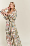 Spoken Words Maxi Dress in Multi Color