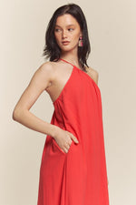 Warm Hearted Maxi Dress in Red