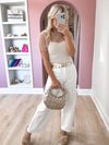 In Overdrive Wide Leg Jeans in White