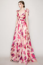 Whimsical Wonders Maxi Dress in Apricot