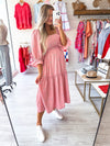 Young At Heart Maxi Dress in Pink