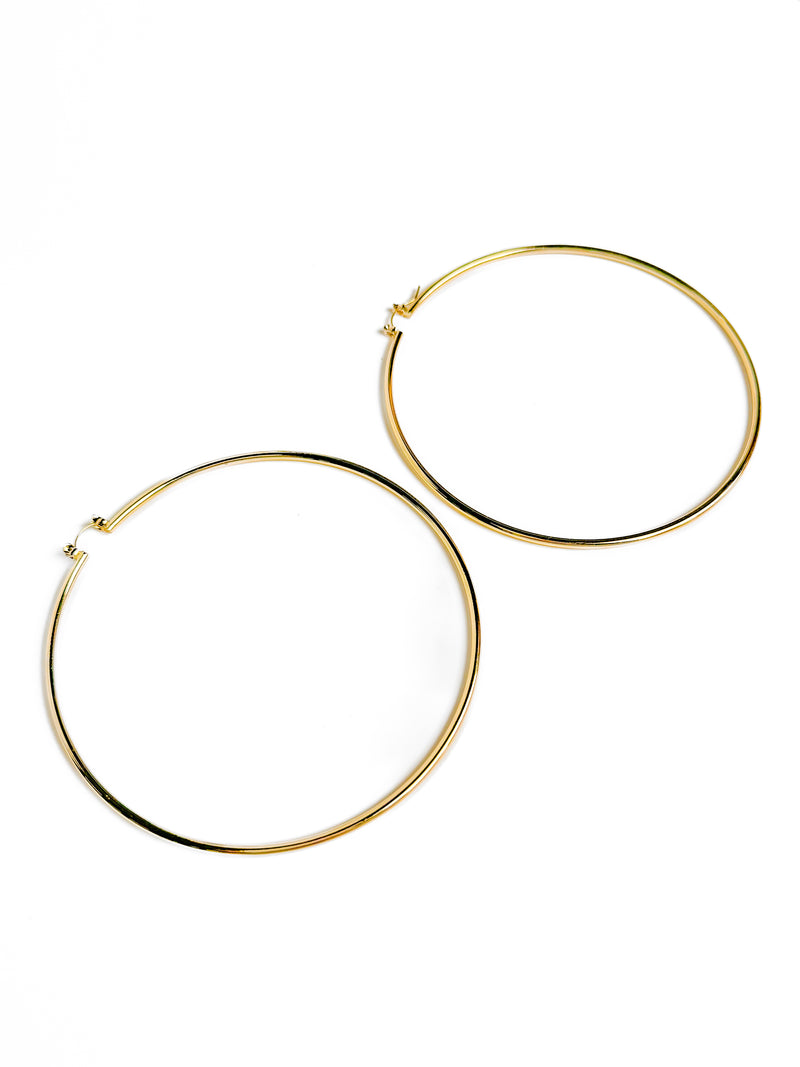 Trendsetter Hoop Earrings in Gold