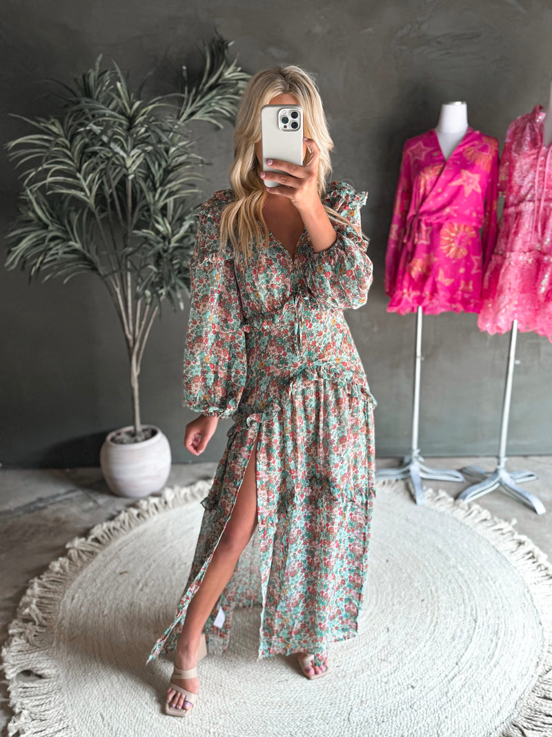 Pia Lush Maxi Dress in Multi Color