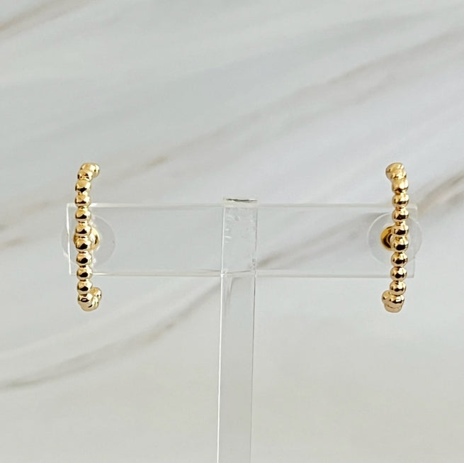 Linked Together Stud Earrings in Gold