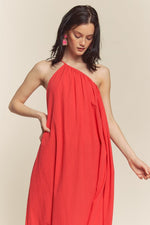 Warm Hearted Maxi Dress in Red