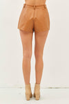 Weaving Around Shorts in Camel