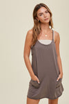Play Along Romper in Charcoal
