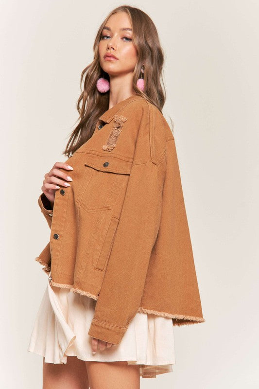 Going With The Seasons Jacket in Camel