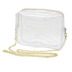 Clear Things Up Stadium Bag in Gold