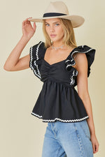 Best Of Days Top in Black