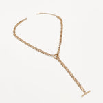 Odessa Y Chain Necklace in Gold