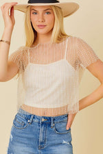 No Strings Attached Top in Ivory