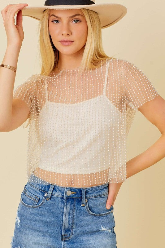 No Strings Attached Top in Ivory