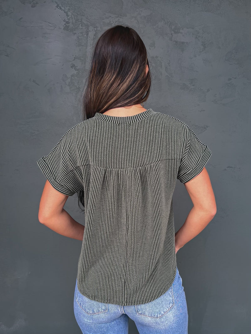 Pick Me Up Top in Olive