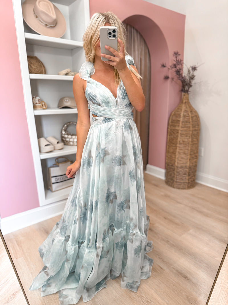 Moments Of Joy Maxi Dress in Sage