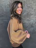 Settle Down Pullover in Brown