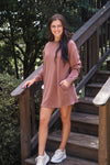 Yearning For Fall Dress in Brown