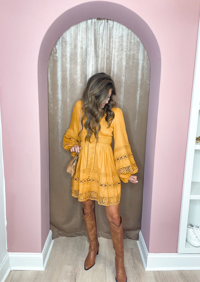 Connecting With You Dress in Pumpkin