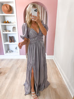 Nothing On You Maxi Dress in Grey