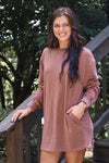 Yearning For Fall Dress in Brown