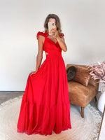 Stunning Sights Maxi Dress in Red