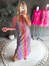 Leighton Loving Me Midi Dress in Multi Color