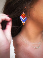 Diamond In The Rough Earrings in Multi Color