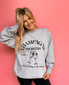 Champagne Problems Sweatshirt in Heather Grey