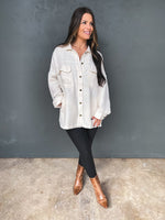 Layer Lover Shacket in Cream