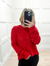 Daytime Breeze Sweater in Red