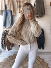 Striking Looks Sweater in Taupe
