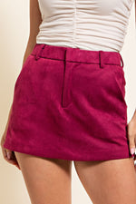 Yours Truly Skort in Burgundy
