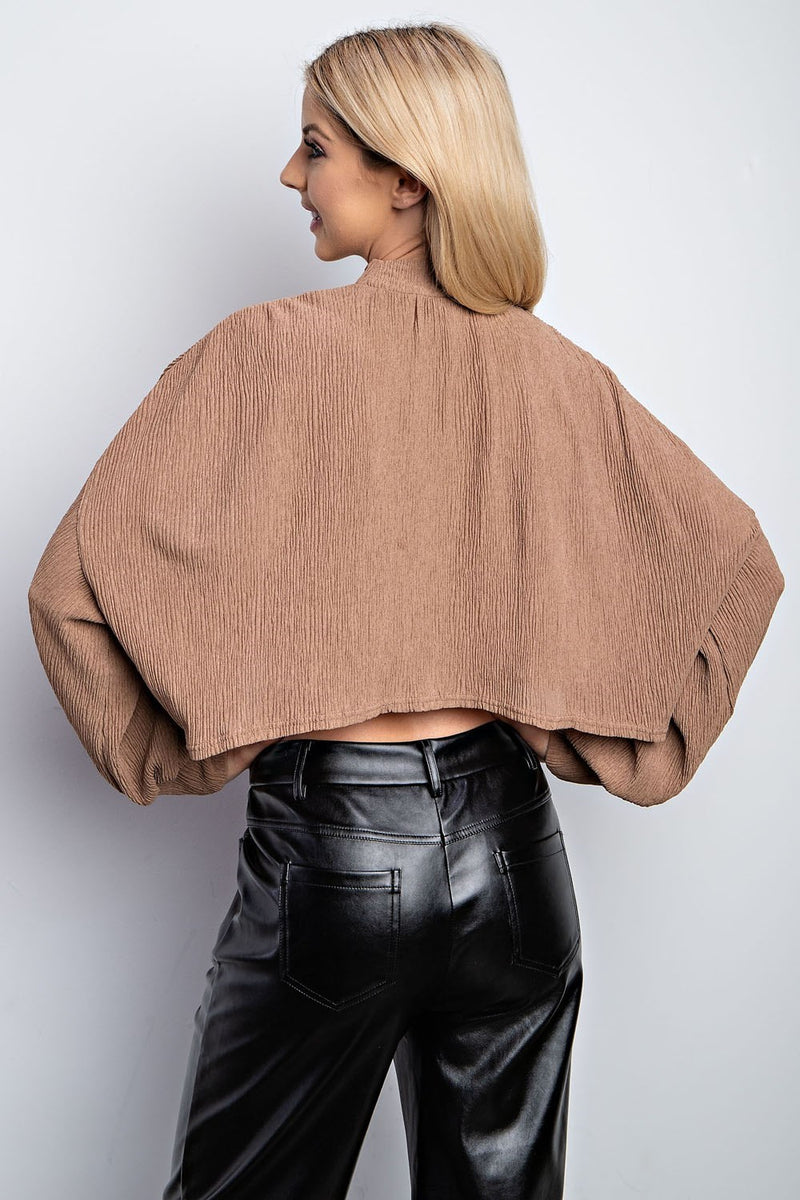After Dark Top in Taupe