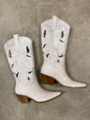 Alice Vintage  Boots in White