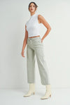 Nothing On You Wide Leg Jeans in Sage