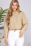 Striking Looks Sweater in Taupe