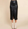 Ready To Rally Midi Skirt in Black