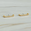 Linked Together Stud Earrings in Gold