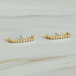 Linked Together Stud Earrings in Gold