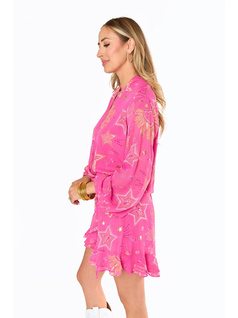 Jace Baton Rouge Romper in Pink