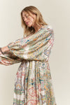 Spoken Words Maxi Dress in Multi Color