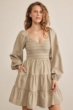 Enough Time Dress in Light Olive