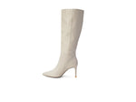 Alina Knee High Boots in Ivory