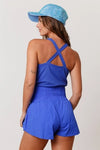 On The Move Romper in Blue