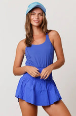 On The Move Romper in Blue