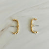 Linked Together Stud Earrings in Gold