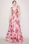 Whimsical Wonders Maxi Dress in Apricot