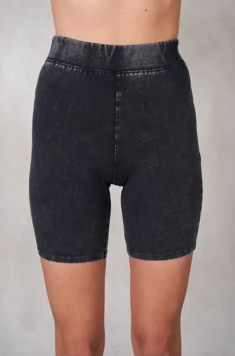 Keep It Chill Biker Shorts in Charcoal