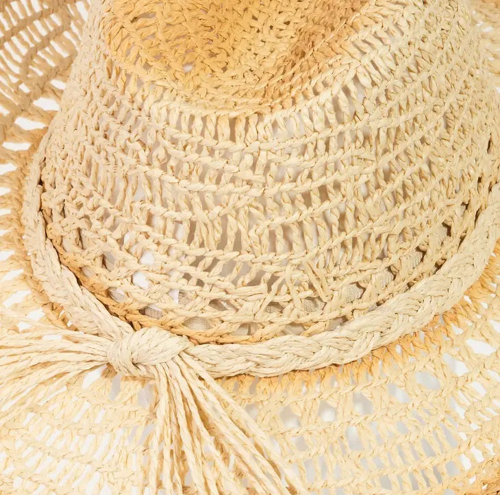 By The Beach Straw Hat in Cream/Khaki