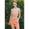 Garden Strolls Tube Top in Multi Color